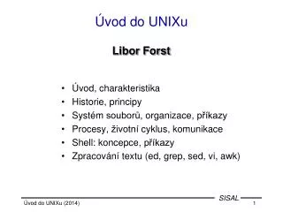 Úvod do UNIXu