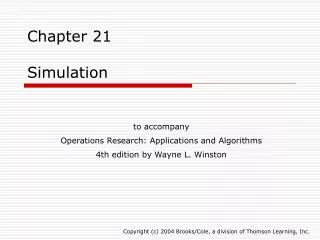 Chapter 21 Simulation