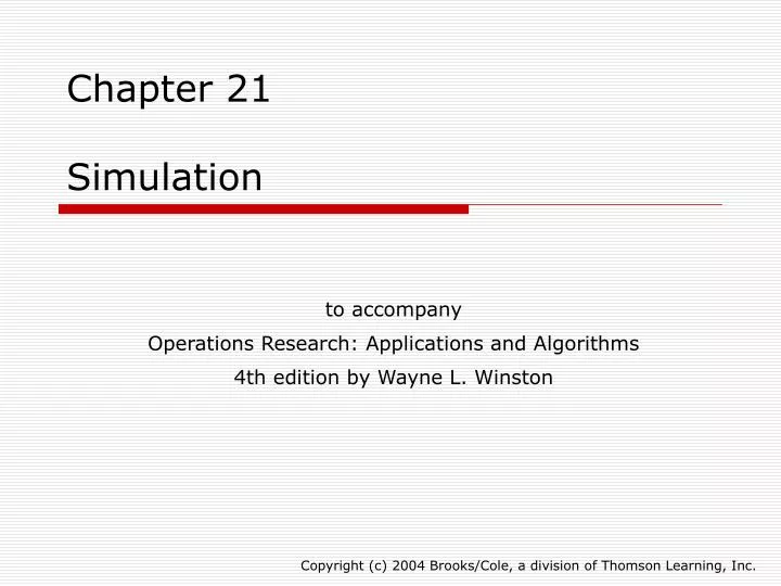 chapter 21 simulation