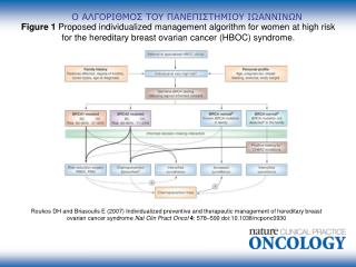 Roukos DH and Briasoulis E (2007) Individualized preventive and therapeutic management of hereditary breast