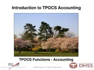 TPOCS Functions - Accounting