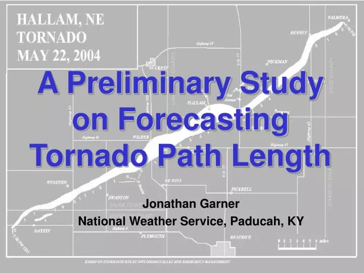 a preliminary study on forecasting tornado path length
