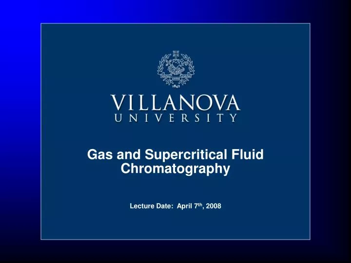 gas and supercritical fluid chromatography