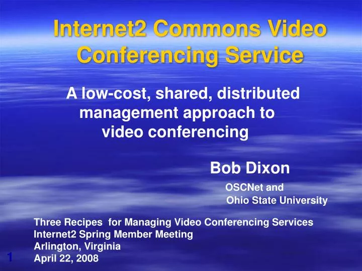 internet2 commons video conferencing service