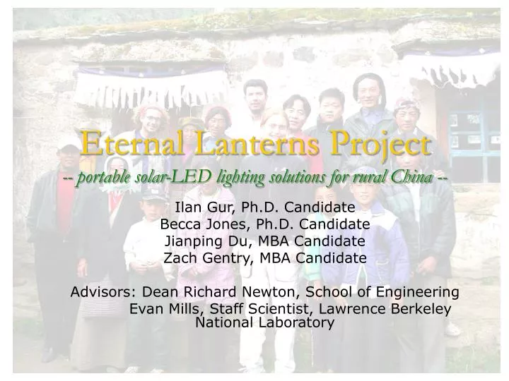 PPT - Eternal Lanterns Project -- portable solar-LED lighting solutions ...