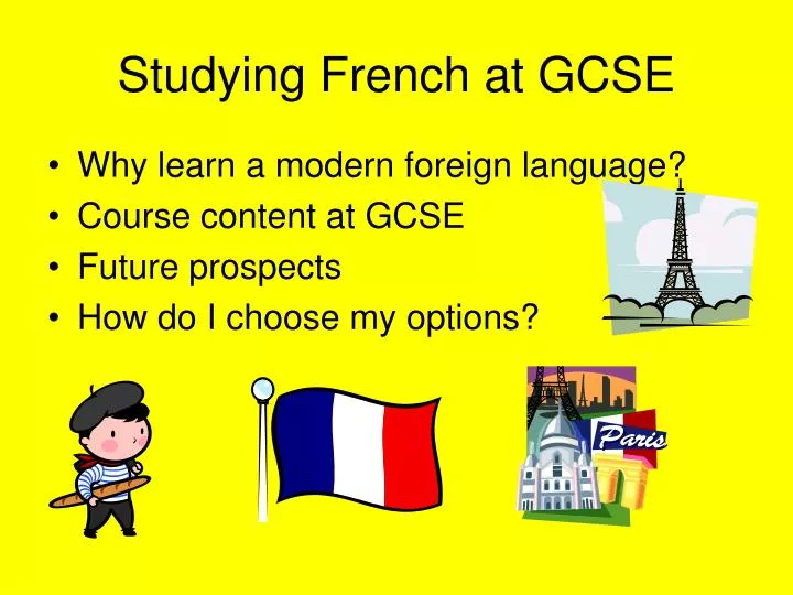 studying french at gcse