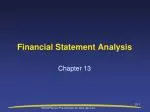 Financial Statement Analysis - slide 1