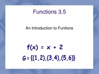 Functions 3.5