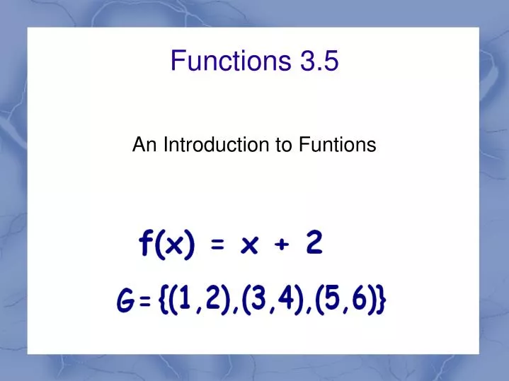 functions 3 5