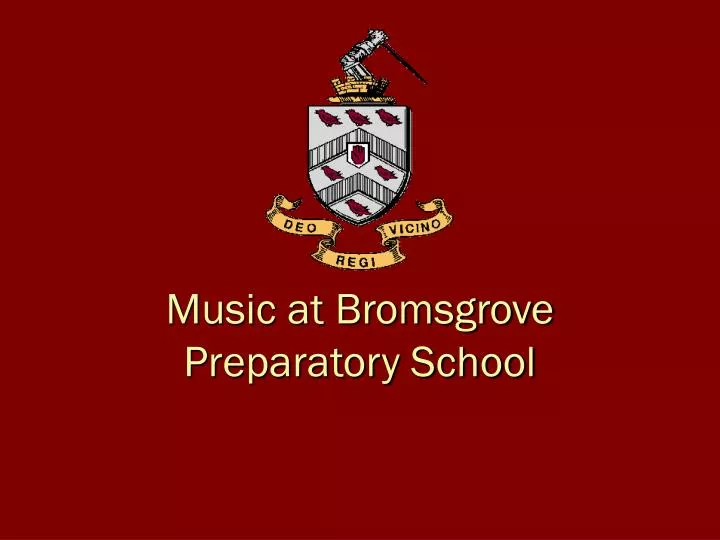 music at bromsgrove preparatory school