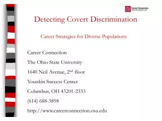Detecting Covert Discrimination