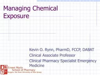 Managing Chemical Exposure