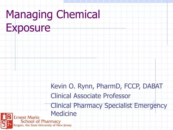 managing chemical exposure