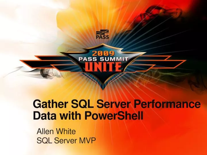 gather sql server performance data with powershell