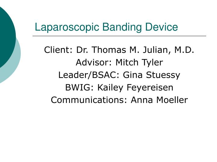 laparoscopic banding device
