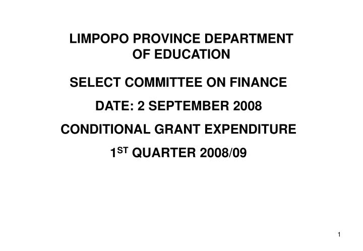limpopo province department of education