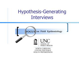 Hypothesis-Generating Interviews