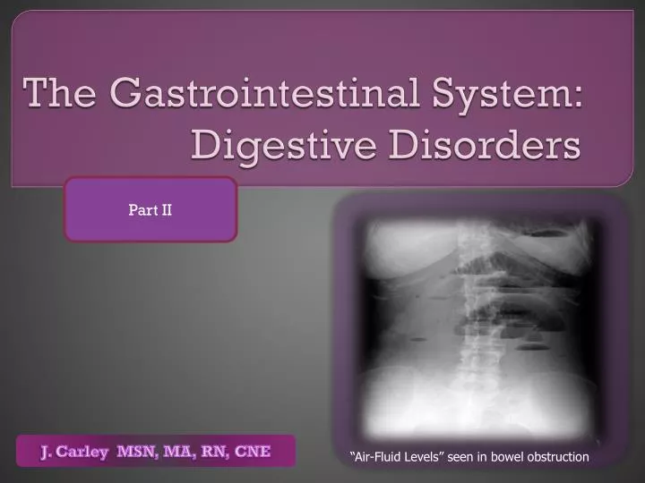 the gastrointestinal system digestive disorders