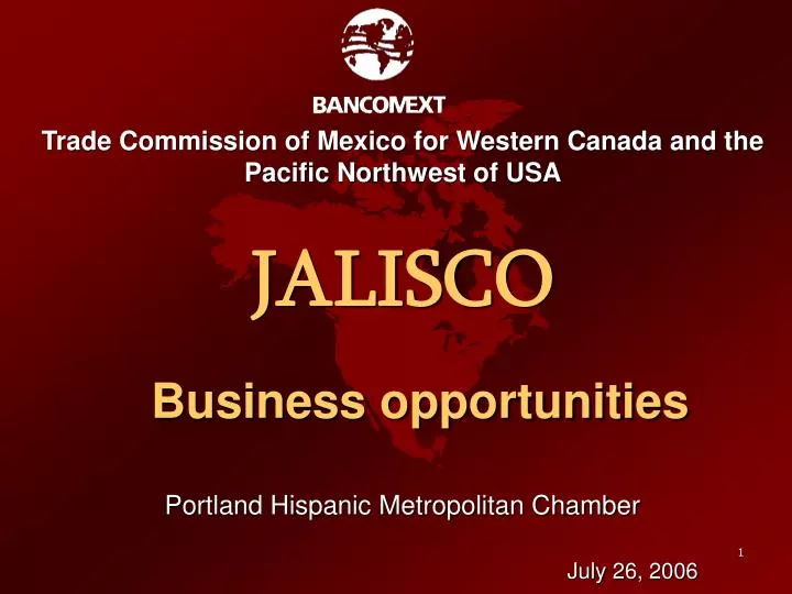 trade commission of mexico for western canada and the pacific northwest of usa