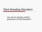 Plant Breeding Education - slide 1