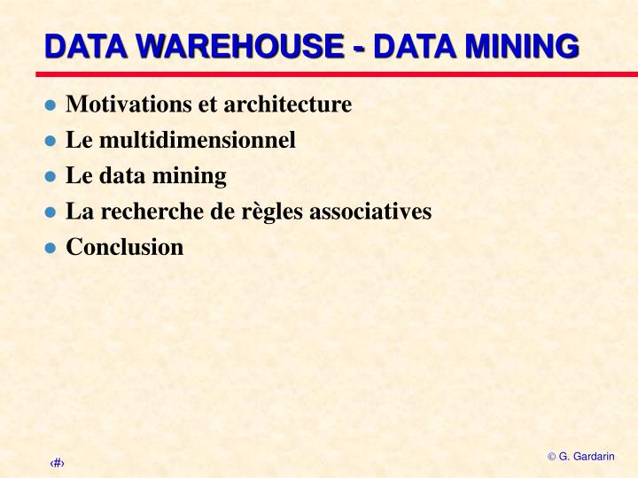 data warehouse data mining