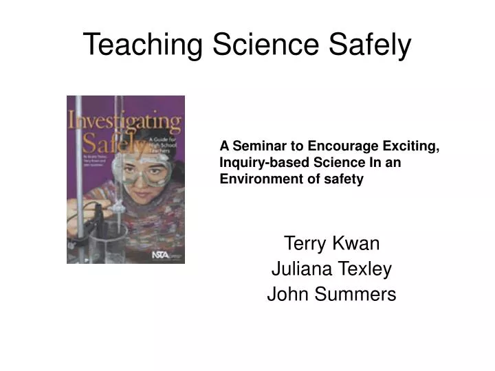 teaching science safely