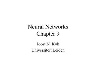 Neural Networks Chapter 9