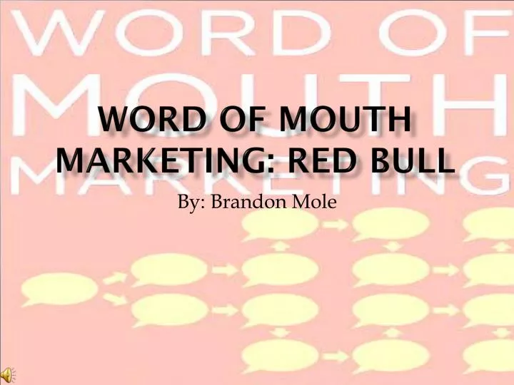 word of mouth marketing red bull