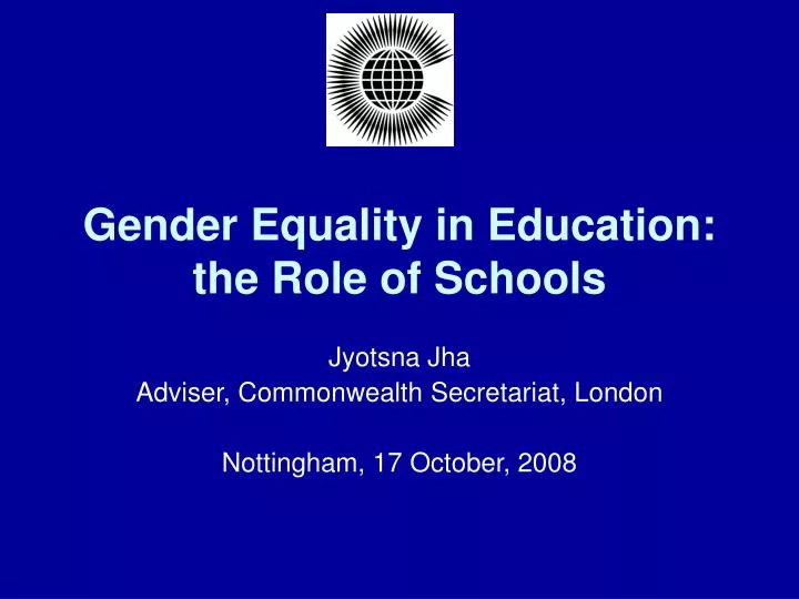 gender equality in education the role of schools