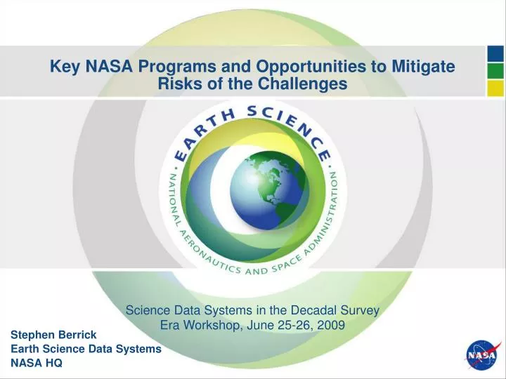 key nasa programs and opportunities to mitigate risks of the challenges