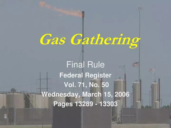 gas gathering