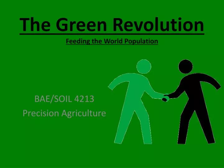 the green revolution feeding the world population