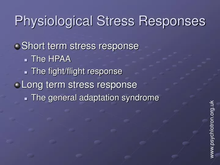 physiological stress responses