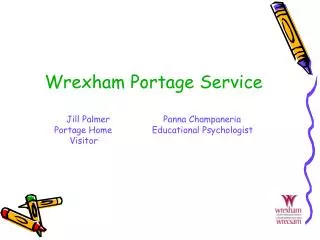Wrexham Portage Service Jill Palmer Panna Champaneria Portage Home Educational Psycholo