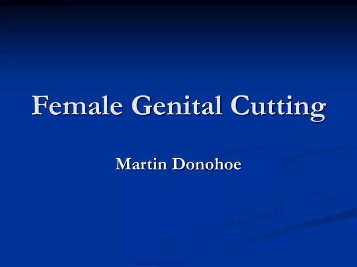 female genital cutting