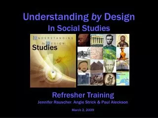 Understanding by Design In Social Studies