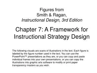 Chapter 7: A Framework for Instructional Strategy Design
