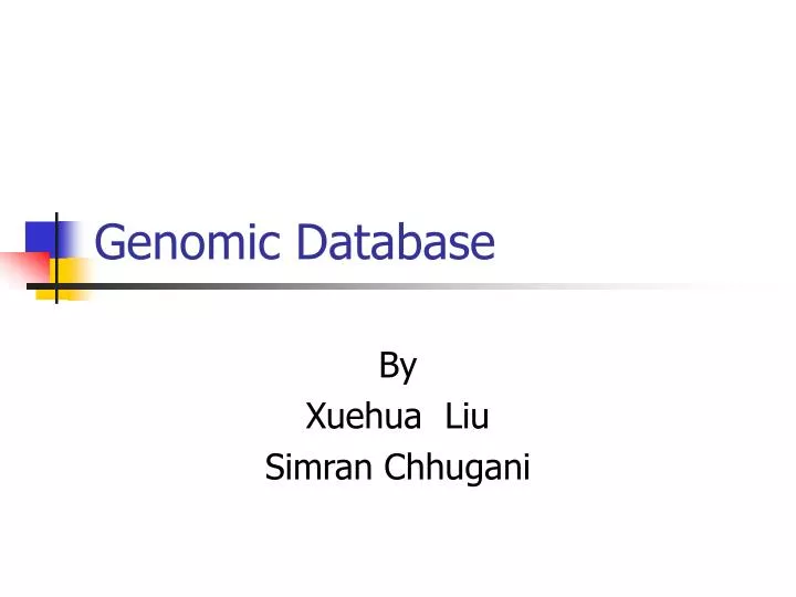 genomic database