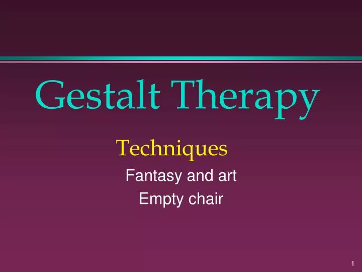 gestalt therapy