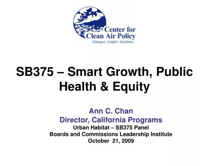 sb375 smart growth public health equity