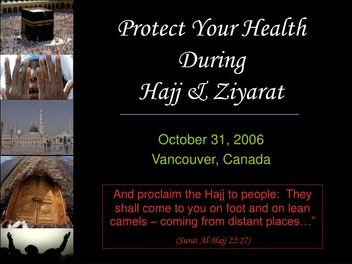protect your health during hajj ziyarat