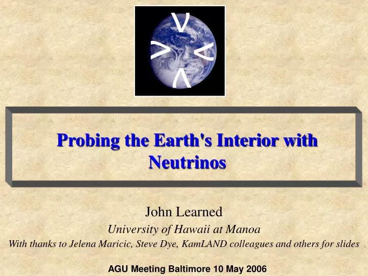 probing the earth s interior with neutrinos