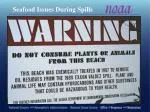 Seafood Issues During Spills - slide 1