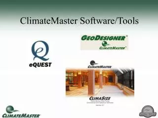 ClimateMaster Software/Tools