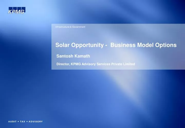 solar opportunity business model options