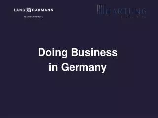 doing business in germany