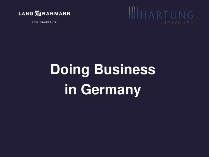 doing business in germany