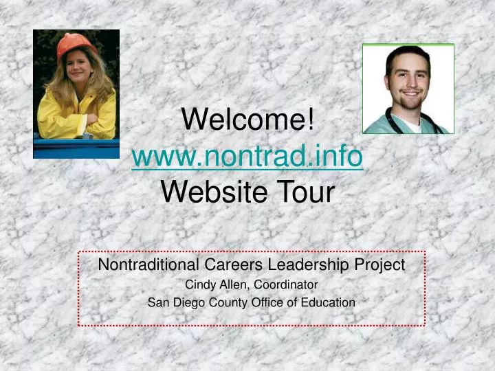 welcome www nontrad info website tour