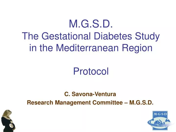m g s d the gestational diabetes study in the mediterranean region protocol