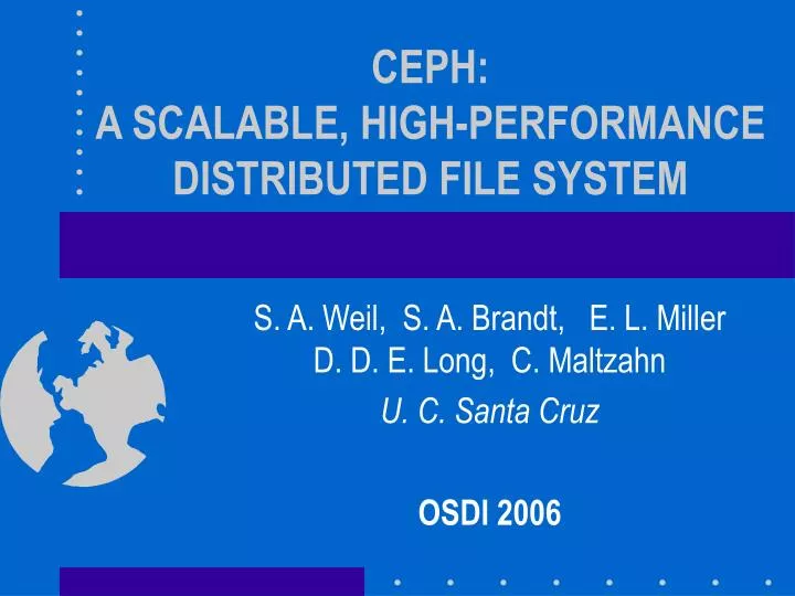 ceph a scalable high performance distributed file system